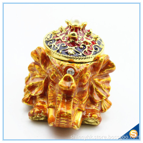 Fashion Elephant Design With Pearl High Quality Trinket Box Wholesale SCJ431